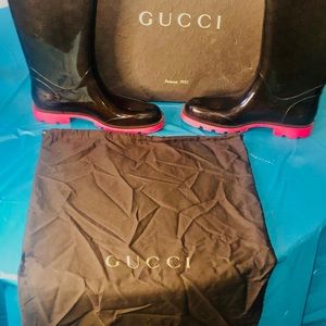 ➡️🍁🌧 💯%AUTHENTIC GUCCI RAIN BOOTS🌧🍁⬅️